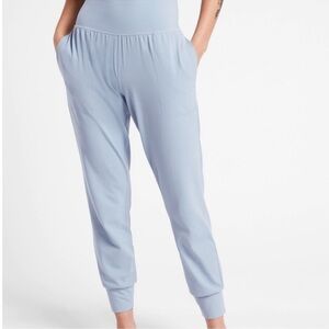 Athleta Salutation Blue Joggers Large